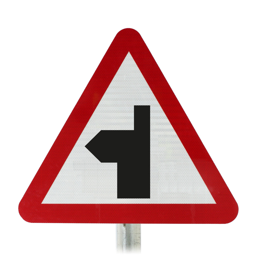 Side Road Ahead Post Mounted Sign- Diagram 506.1 R2/RA2  (Face Only) (Priority Left / 450mm)