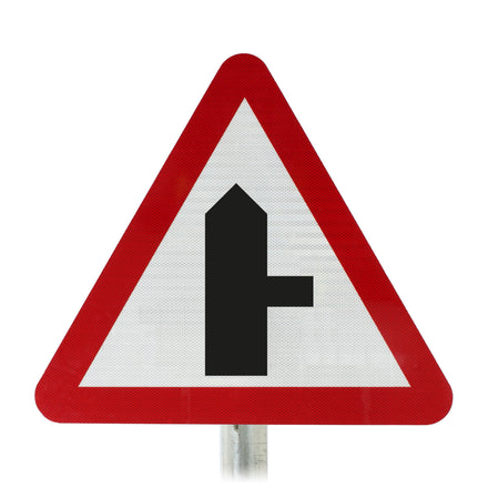 Side Road Ahead Post Mounted Sign- Diagram 506.1 R2/RA2  (Face Only) (Right / 450mm)