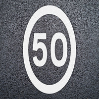 StartMark 50mph Speed Roundels | Thermoplastic - White