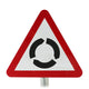 Roundabout Ahead Post Mounted Sign- Diagram 510 R2/RA2 (Face Only)