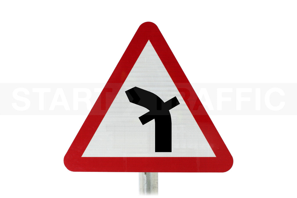 Crossroad Through A Bend Post Mounted Sign - 512.3 R2/RA2 (Face Only)