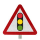 Traffic Signals Ahead Post Mounted Road Sign - Dia 543 R2/RA2 (Face Only)