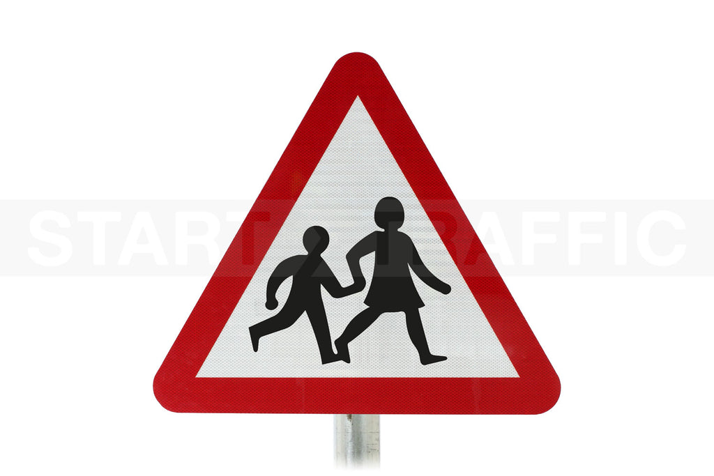 Caution Children Crossing Road Sign - Post Mount Diagram 545 R2/RA2 (Face Only)