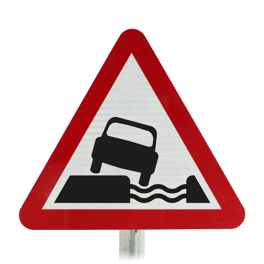 Watercourse Alongside Road Post Mounted Sign - 555.1 R2/RA2 (Face Only)