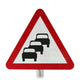 Traffic Queues Likely Ahead Post Mounted Sign - Dia 584 R2/RA2 (Face Only)