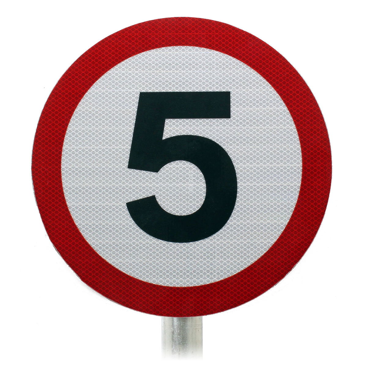 5mb Speed Sign 5 mph Sign Post Mounted In R2 Grade Reflective Material – Start Safety UK