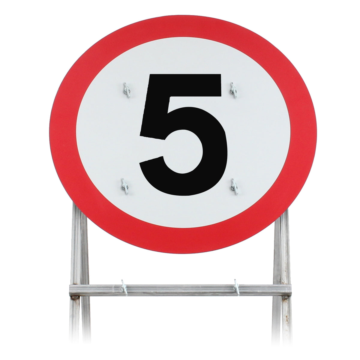 5mb Speed Sign 5mph Road Sign | Dia. 670 | Quick Fit | 750mm – Start Safety UK