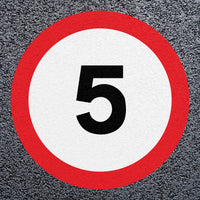 StartMark 5mph Speed Roundels | Thermoplastic - Tricolour