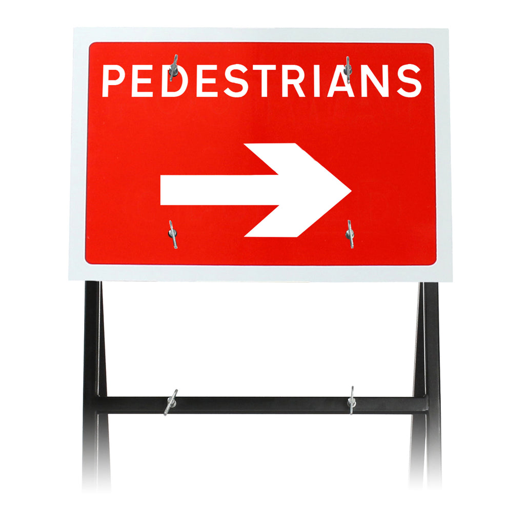 Pedestrians' Arrow Right Diagram 7018 |Quick Fit (face only) | 600x450mm