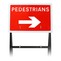 Pedestrians' Arrow Right Diagram 7018 |Quick Fit (face only) | 600x450mm