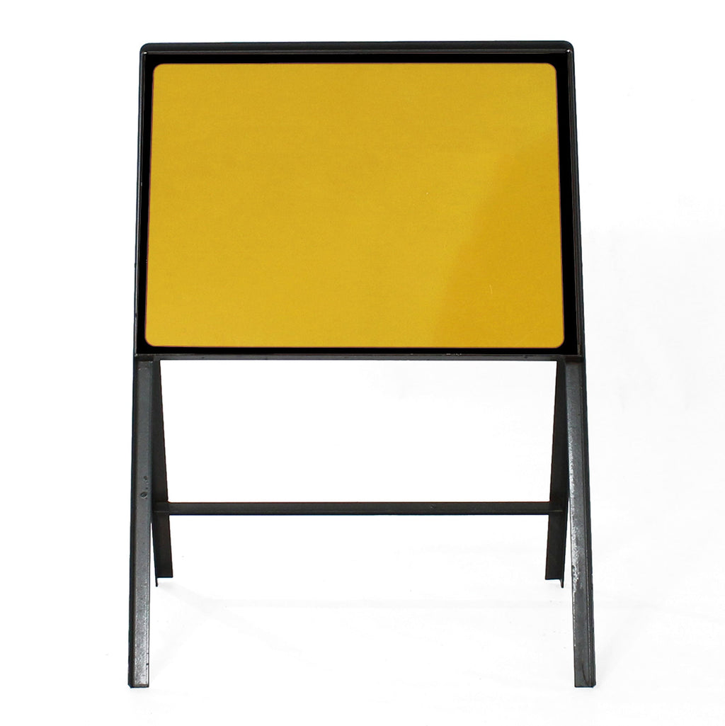 Blank Zintec Metal Sign 600x450mm RA1 - Yellow & Black
