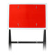 600x450mm Blank Quick Fit Sign Plastic |Quick Fit (face only) (Red & White)