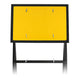 600x450mm Blank Quick Fit Sign Plastic RA1 - Yellow & Black
