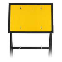 600x450mm Blank Quick Fit Sign Plastic RA1 - Yellow & Black