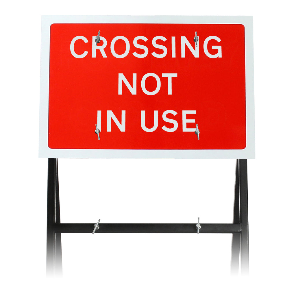 Crossing Not In Use' Sign Diagram 7016 |Quick Fit (face only) | 600x450mm