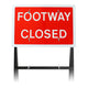 'Footway Closed' Sign | Quick Fit (face only) | 600x450mm