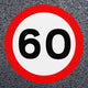 StartMark 60mph Speed Roundels | Thermoplastic - Tricolour