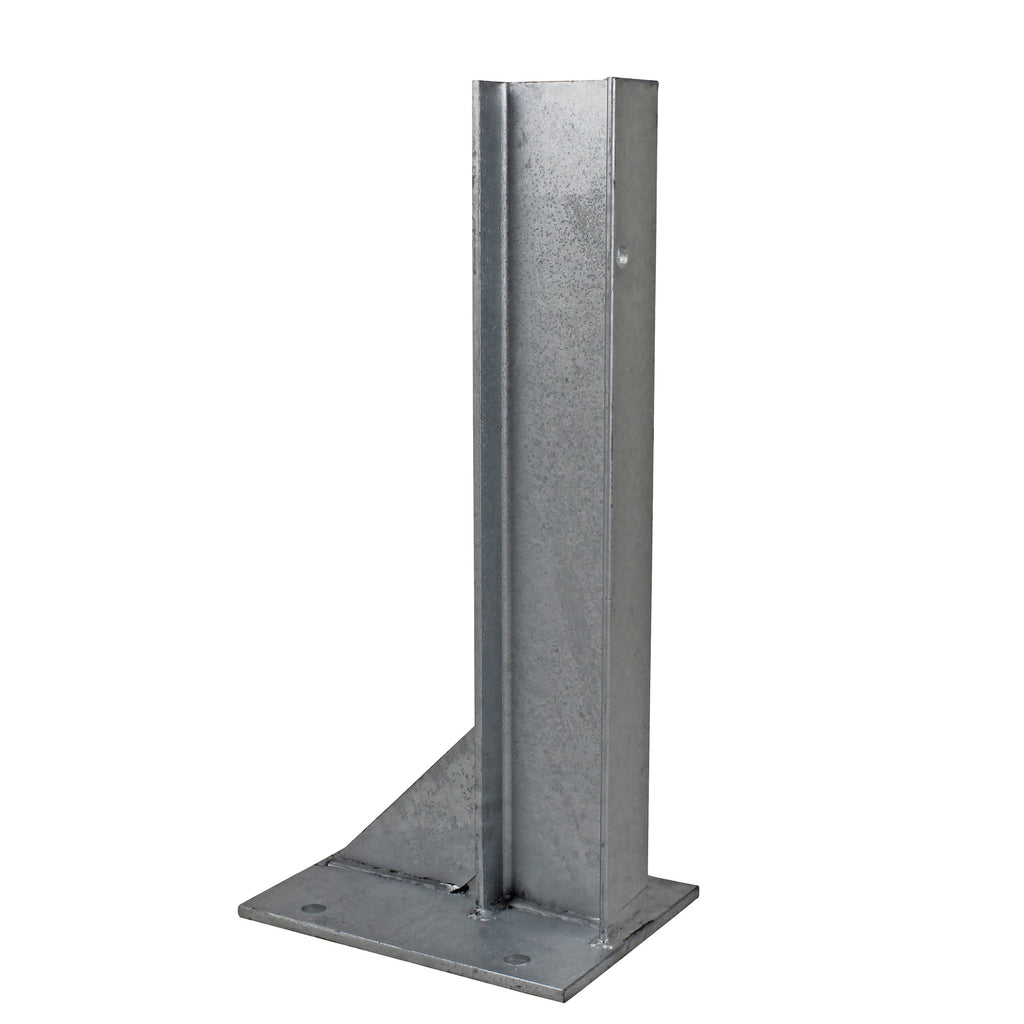 Bolt Down 610mm RSJ Armco Barrier Post Galvanised Steel