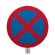 No Stopping Post Mounted Sign - Diagram 642 R2/RA2 (Face Only)