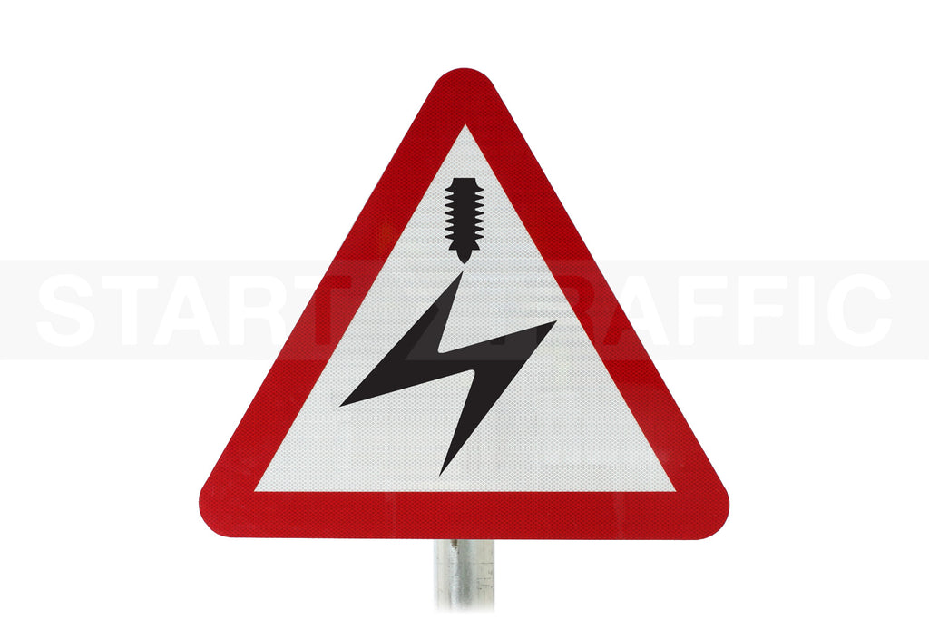 Electrified Cable Overhead Road Post Mounted Sign - 779 R2/RA2 (Face Only)