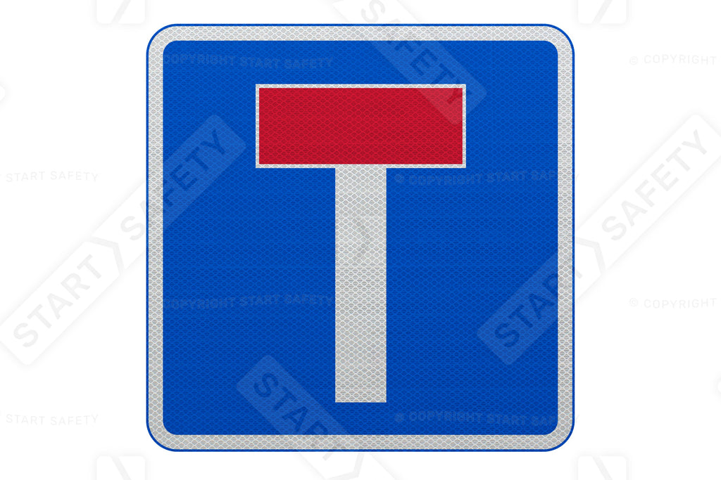 No Through Road For Vehicular Traffic Sign Post Mounted  - Diagram 816 R2/RA2 (Face Only)