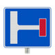 No Through Road Right At Junction Ahead Sign Post Mounted  - Diagram 817 R2/RA2 (Face Only)