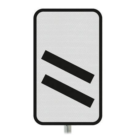 Count Down Marker 200 yds Post Mounted Sign - Diagram 824 R2/RA2 (Face Only)