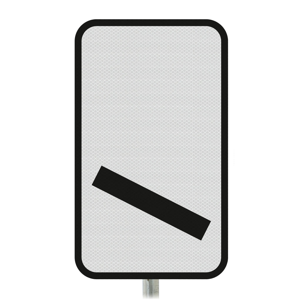 Count Down Marker 100 yds Post Mounted Sign - Diagram 825 R2/RA2 (Face Only)