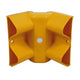 Yellow Plastic 90° Internal Armco Barrier Corner Section