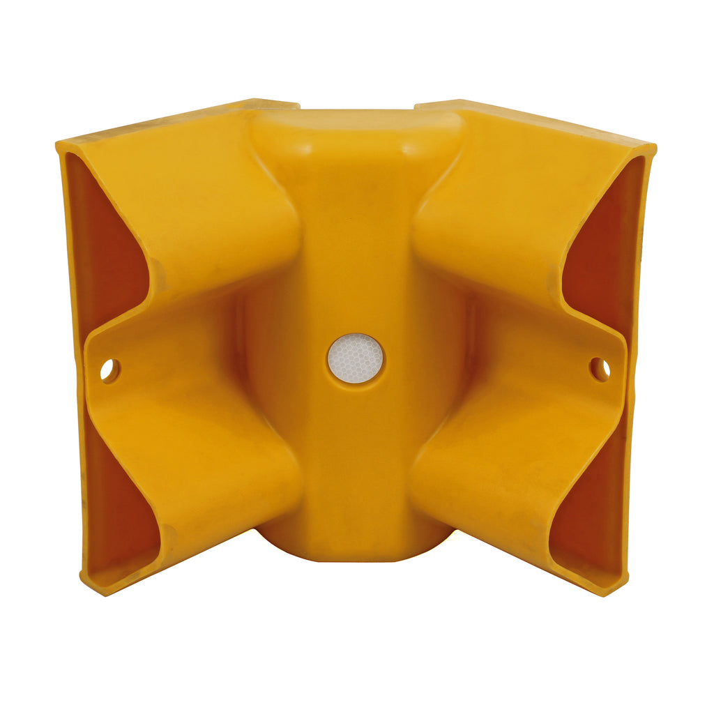 Yellow Plastic 90° Internal Armco Barrier Corner Section