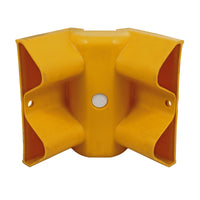 Yellow Plastic 90° Internal Armco Barrier Corner Section