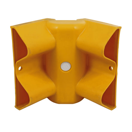 Yellow Plastic 90° Internal Armco Barrier Corner Section