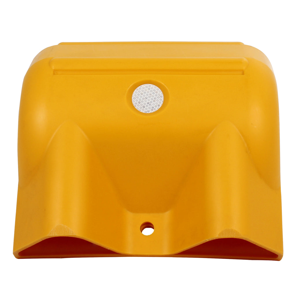 Yellow Plastic 90° External Armco Barrier Corner Section