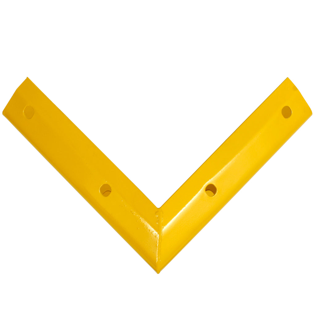 90° Yellow Rigid External Armco Barrier Corner Galvanised Steel