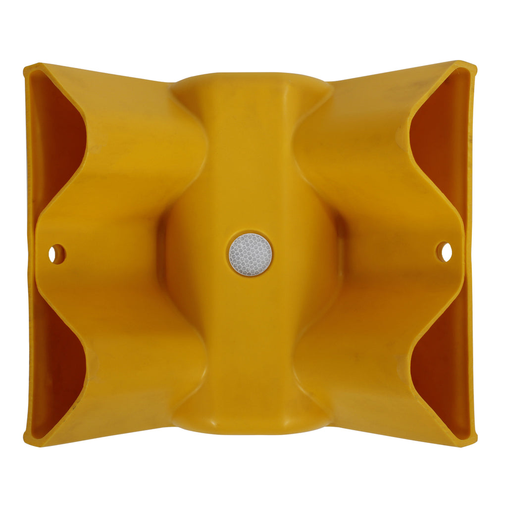 Yellow Plastic 90° Internal Armco Barrier Corner Section