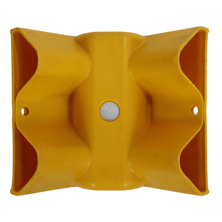 Yellow Plastic 90° Internal Armco Barrier Corner Section