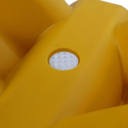 Yellow Plastic 90° Internal Armco Barrier Corner Section