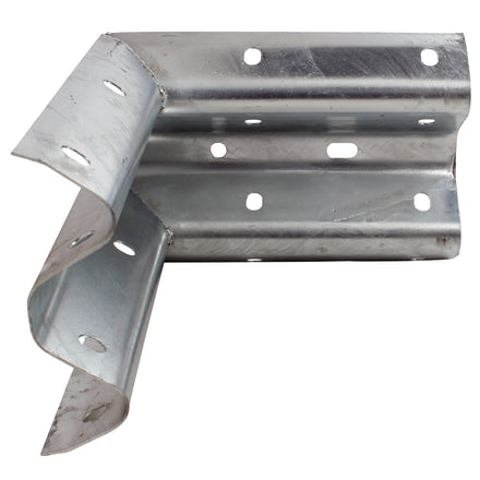 90° Rigid Internal Armco Barrier Corner Galvanised Steel