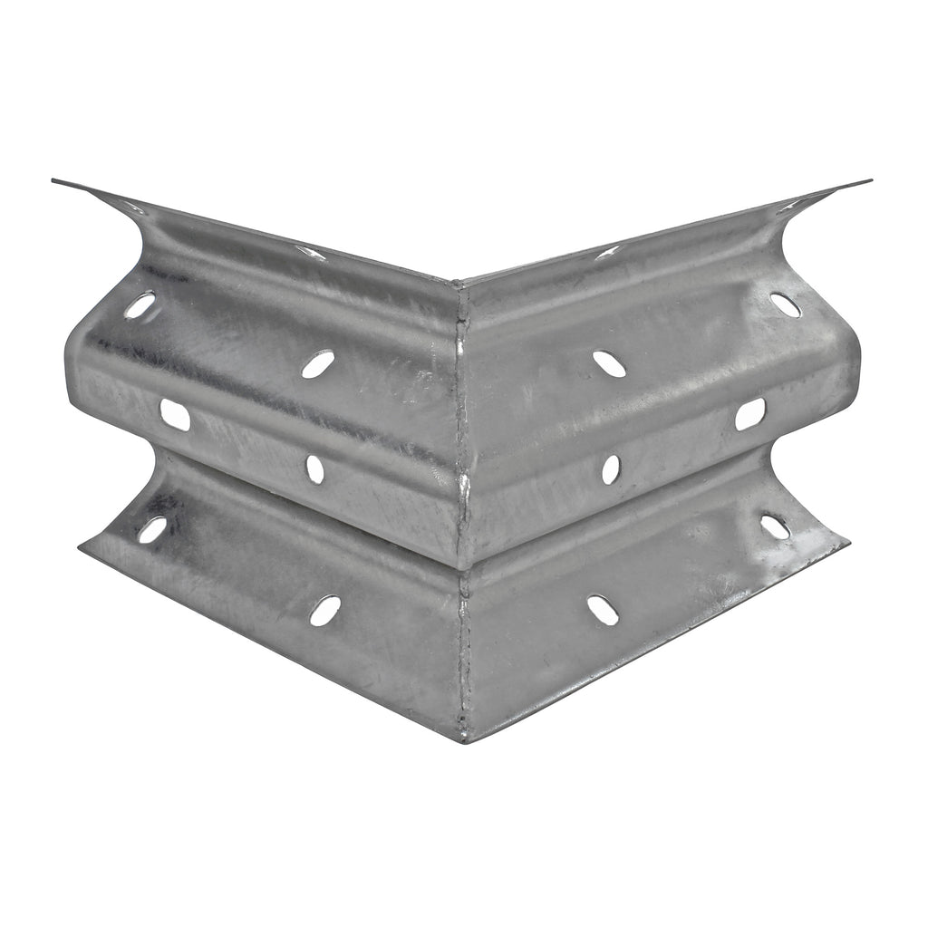 90° Rigid Internal Armco Barrier Corner Galvanised Steel