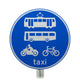 Tram, Bus, Bike and Motorbike Post Mount Sign -  953.1C R2/RA2 (Face Only)