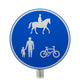 Cycles, Horses and Pedestrians Sign - 956.1 R2/RA2 (Face Only)