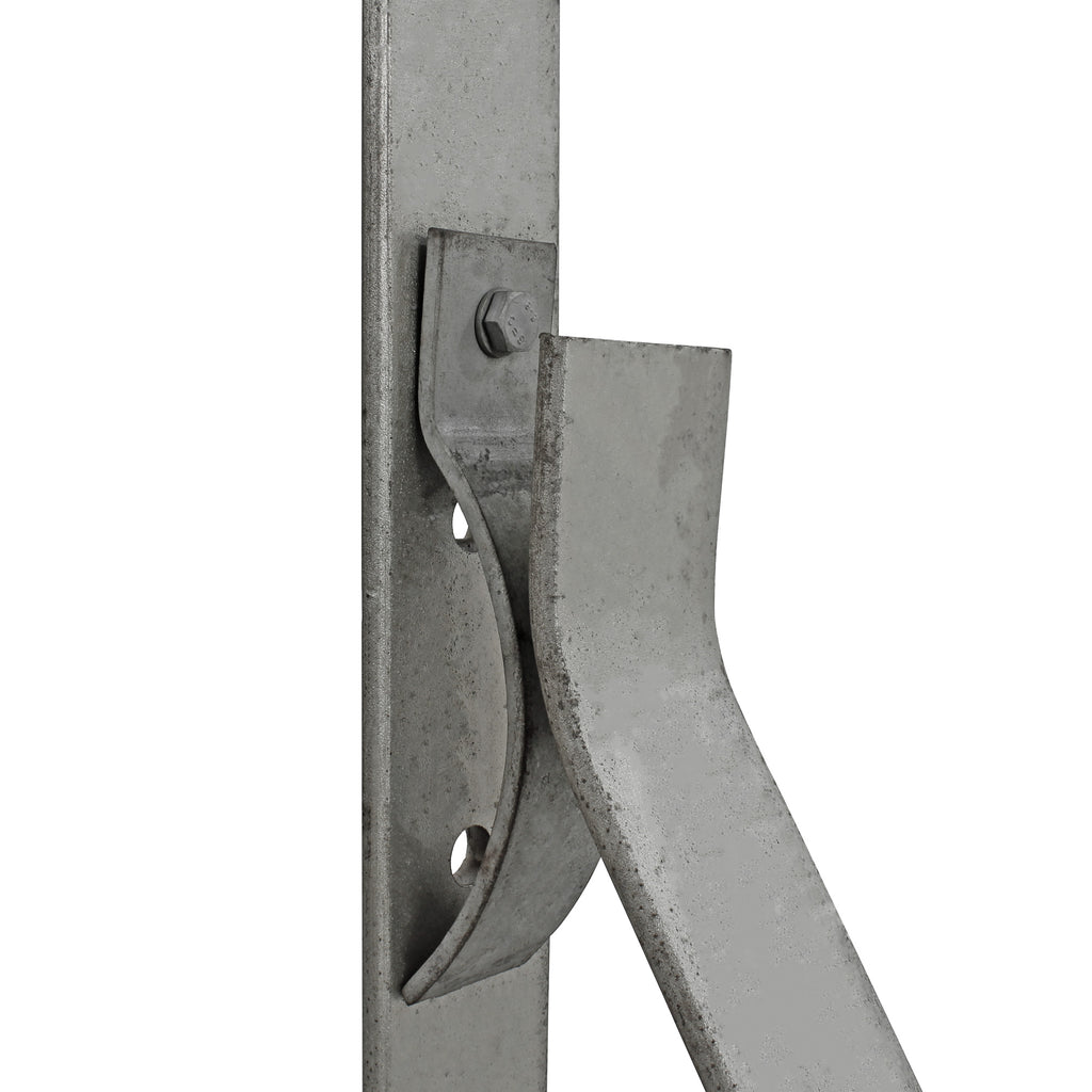 Bolt Down 610mm G Spring Armco Barrier Post Galvanised Steel