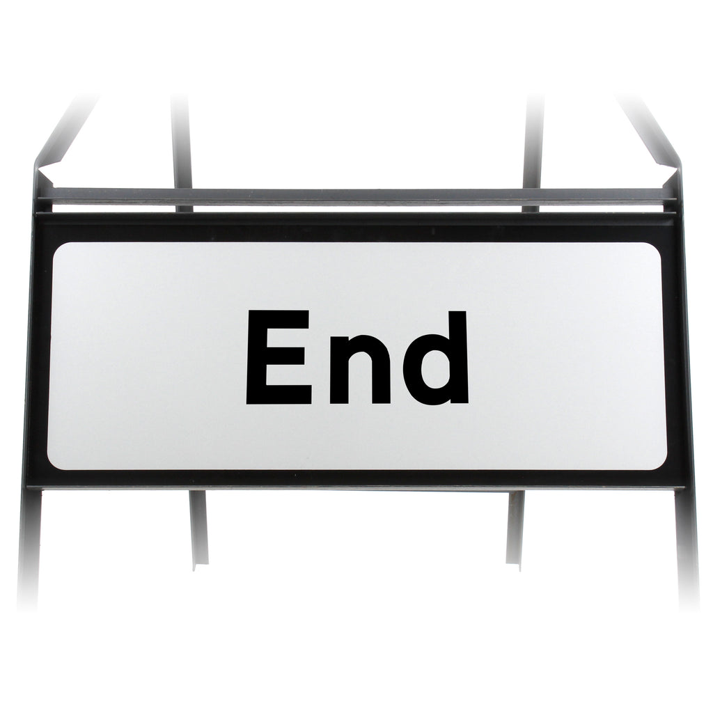 End Supplementary Plate - Metal Sign