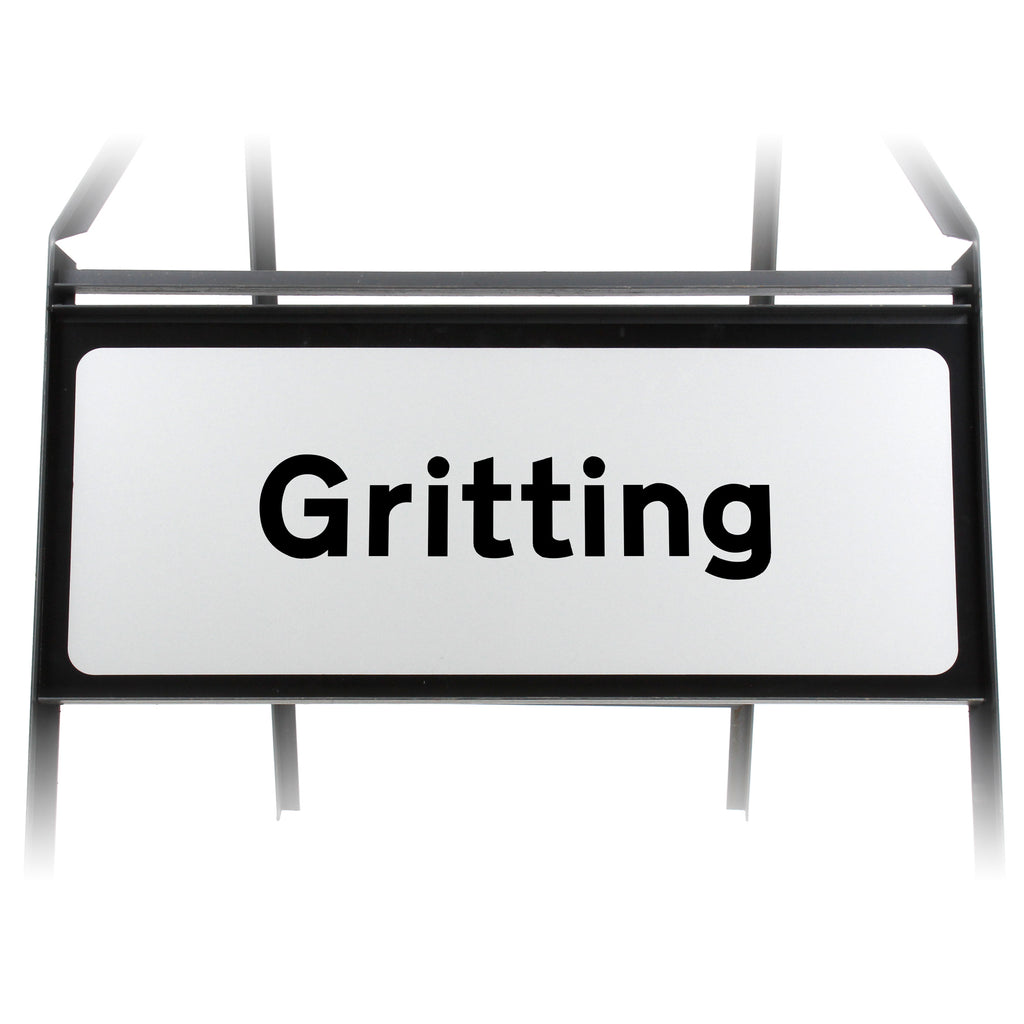 Gritting Supplementary Plate - Metal Sign