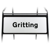 Gritting Supplementary Plate - Metal Sign