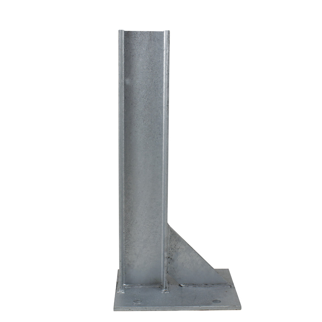 Bolt Down 610mm RSJ Armco Barrier Post Galvanised Steel