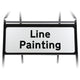 Line Painting Supplementary Plate - Metal Sign