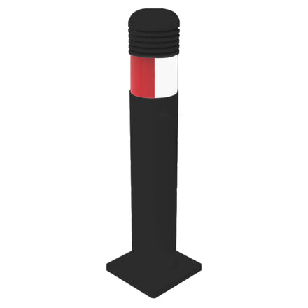 Munro Bollard ST-CITY Series - Multiple Options (Surface Mounted (Bolt Down) / Black / Red & White Split)