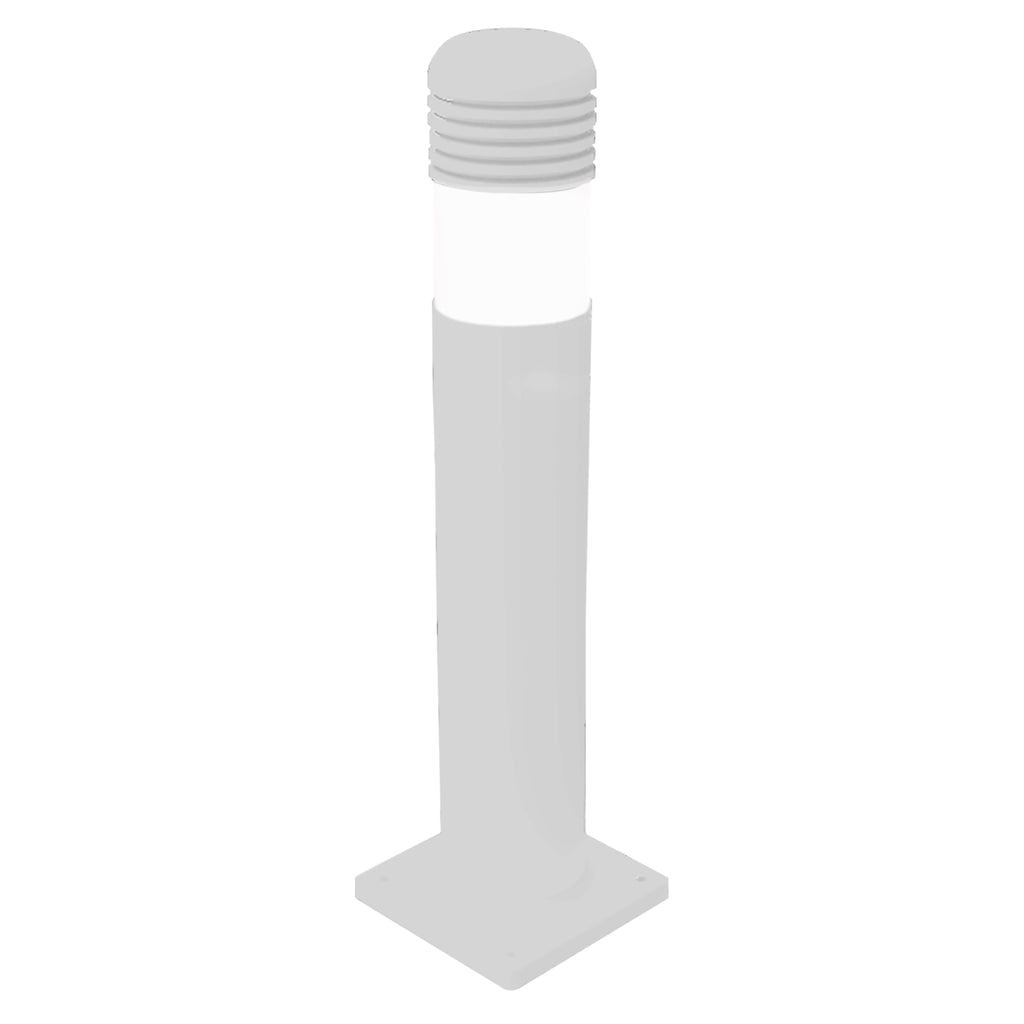 Munro Bollard ST-CITY Series - Multiple Options (Surface Mounted (Bolt Down) / White / White)