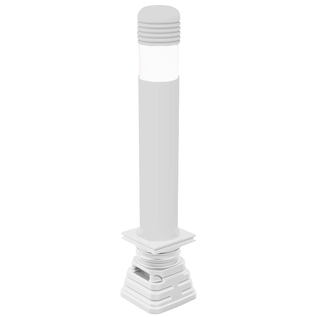 Munro Bollard ST-CITY Series - Multiple Options (LockSafe / White / White)